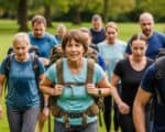 rucking : marche sportive avec un sac à dos lesté